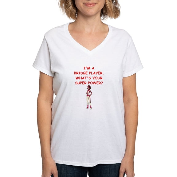 CafePress - BRIDGE4 T Shirt - Womens Cotton V-Neck T-shirt
