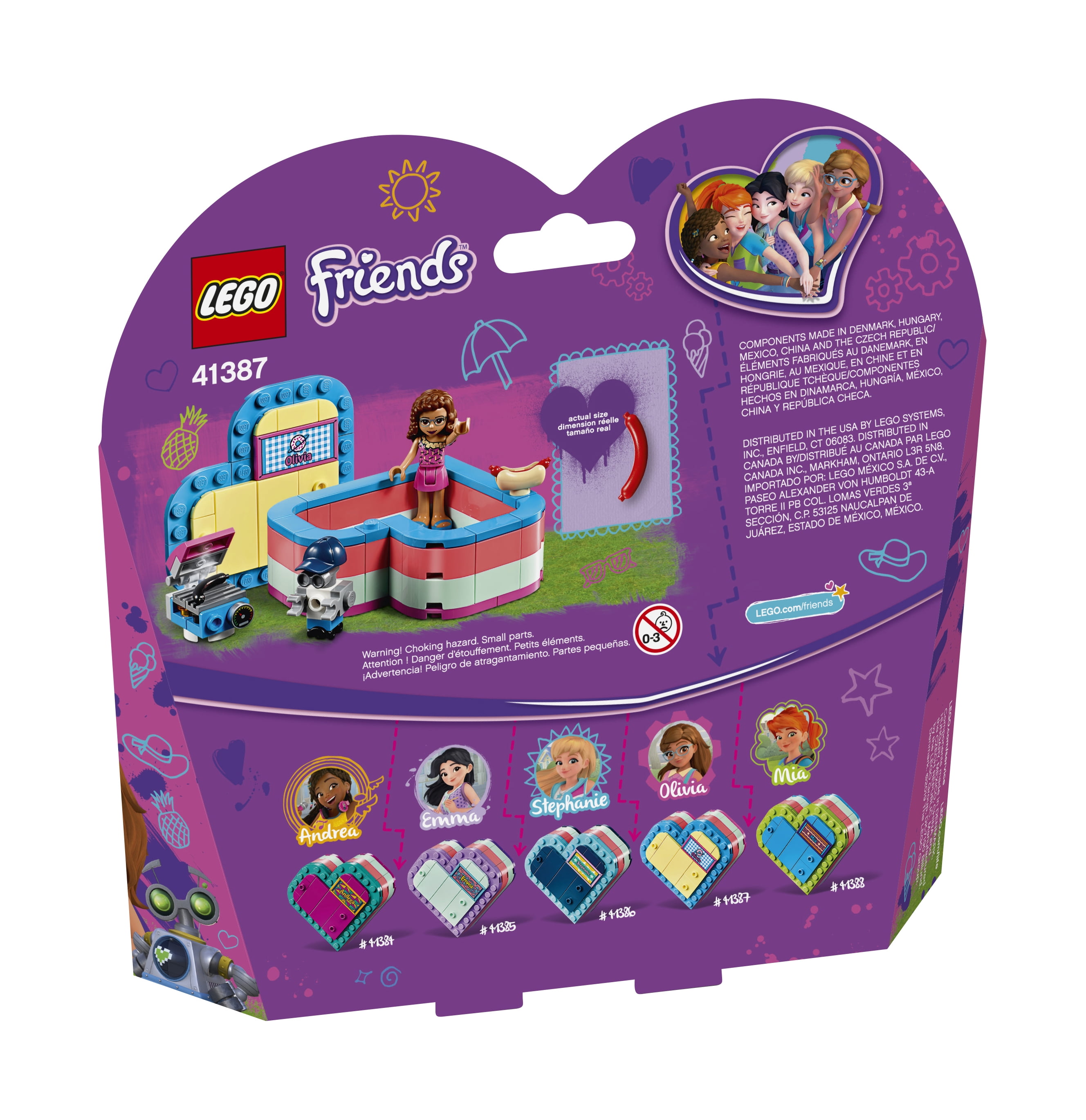 Lot of 3 LEGO Friends - Storage Box, Olivia's Lab & Stephanie's Cakes -  Sealed