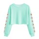 thumbnail image 1 of Camisetas de Manga Larga de las Mujeres Moda Impresa Suelta Casual Cuello Redondo Suéter Deportivo Superior, 1 of 5