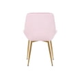 thumbnail image 5 of Porthos Home Dayo Set Of 2 Velvet Dining Chairs With Low Back, Shallow Scoop Seat And Golden Chrome Legs (Armless Design Is Suitable For Small Kitchens And Dining Areas), 5 of 7