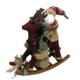 thumbnail image 2 of Northlight 25" Country Rustic Santa Claus on Plaid Rocking Horse Christmas Figure, 2 of 2