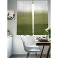 thumbnail image 4 of Sage Green Ombre Sheer Curtains 63 Inch Length 2 Panels for Living Room, Modern Abstract Art Texture Voile Kitchen Curtain Set, Luxury Privacy Drapes Window Treatment for Bedroom, 4 of 7