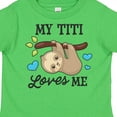 thumbnail image 4 of Inktastic My Titi Loves Me with Sloth and Hearts Boys or Girls Toddler T-Shirt, 4 of 5