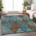 thumbnail image 4 of Dalyn Rugs Premium Machine Washable Mayfield AMF962 Teal 3' x 5' Rug, 4 of 7