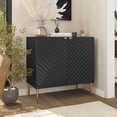 thumbnail image 3 of Boyel Living Sideboard Buffet Cabinet with 2 Doors , Accent Buffet Sideboard Storage Cabinet for Kitchen, Living Room, Entryway, Black, 3 of 10