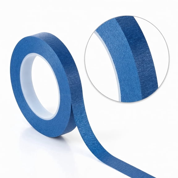 YEMNPIOS 1 Roll 1/2 Inch x 55 Yards Blue Painter Tape Drafting Tape Multi Use Masking Scrapbooking Tape