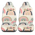 thumbnail image 1 of LAKIMCT Hand Drawn Rainbow Car Seat Covers Vehicle Front Seat Covers Universal Fit Seat Protector, 1 of 9