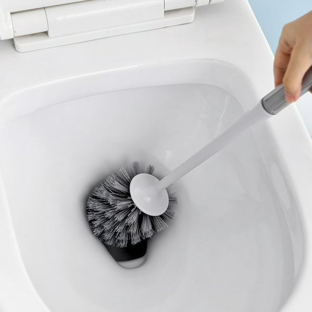 Universal - Brosse de toilette en silicone Montage mural Socle Nettoyage  Brosse de toilette Accessoires de salle de bains Outillage ménager