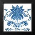 thumbnail image 2 of Wang, Melissa 15x15 Black Modern Framed Museum Art Print Titled - Indigo Chintz IV, 2 of 5