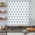 thumbnail image 5 of Blue Palm Trees Sheer Curtains 84 Inches Long, Summer Botanical Tropical Plants Light Filering Curtains, Breathable Simi Curtain Privacy Drapes for Living Room Bedroom Lightweight Window Treatment, 5 of 9