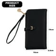 thumbnail image 2 of PU Leather Wallets for Women with Wristlet Trifold Ladies Billfold with Zipper, 2 of 5