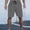 Gray, variant on Men's Shorts with Pockets Cargo Big and Tall Solid Color Pocket Pants Bandage Elastic Waist Casual Fashionable Cargo Shorts