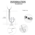 thumbnail image 3 of Personalize Fish Hook Urn Pendant Necklace for Cremation Ashes Keepsake Prayer Cross Memorial Jewelry, 3 of 8
