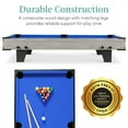 thumbnail image 3 of Best Choice Products 40in Tabletop Billiard Table, Pool Game Table w/ 2 Cue Sticks, Ball Set, Storage Bag - Gray, 3 of 8