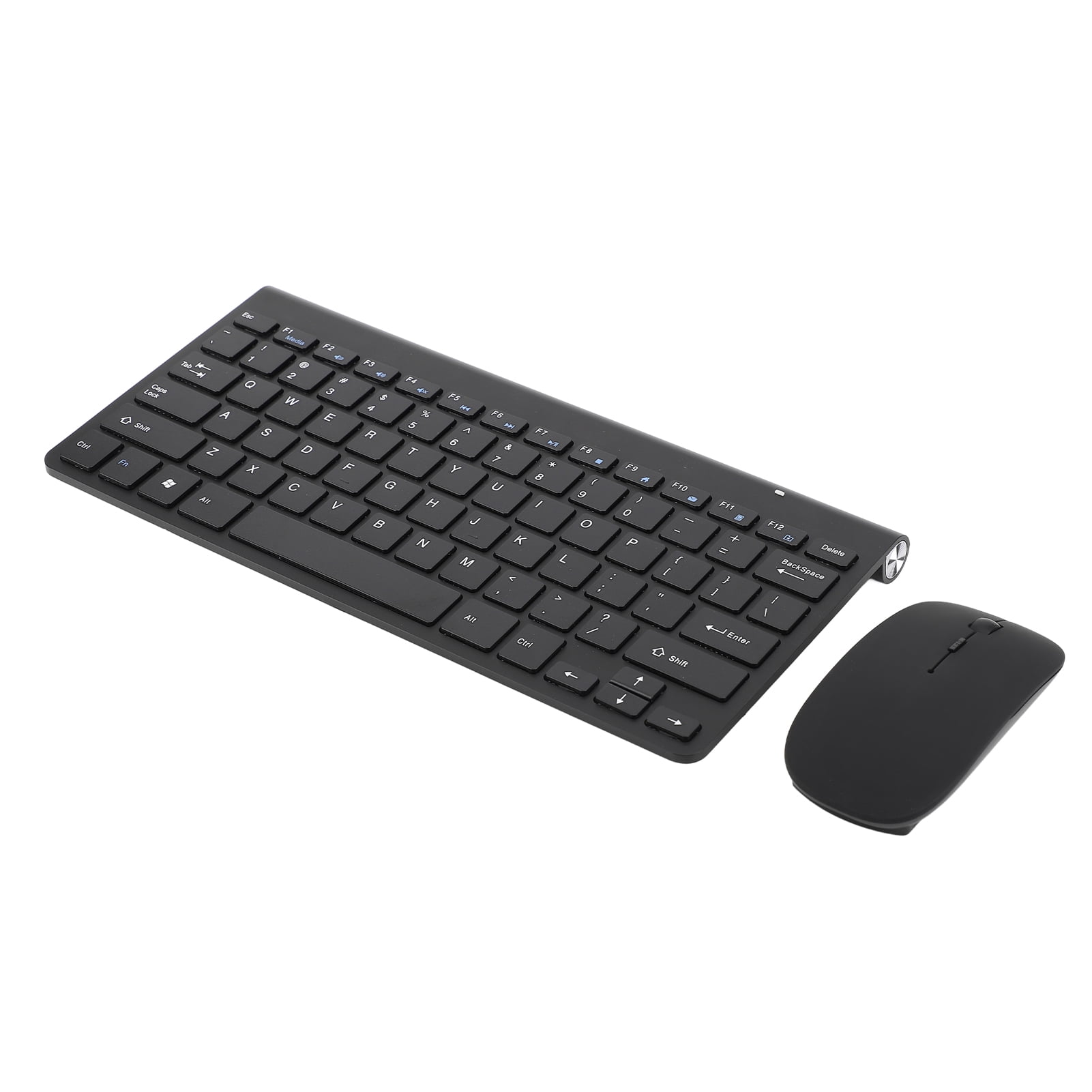 Wireless Keyboard Set, Modern Black Keyboard Mouse Combo Ergonomic 2.4G ...