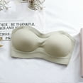 thumbnail image 4 of IROINNID Women's Bandeau Bras Solid Wire Free Underwear One Piece Everyday Underwear Wrap Chest Without Steel Ring Underwear, 4 of 8