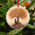 thumbnail image 4 of Glass Christmas Ornament Bookworm With Tree Artwork In Oil Paint Round Christmas Ornament Gift for Librarian Holiday Decorations And Xmas Gift Ideas, 4 of 8