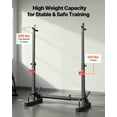 thumbnail image 4 of VEVOR Power Cage Squat Rack, Home Gym Power Rack with Adjustable Height & Width, 550LBS Strength Training Workout Equipment with Barbell Storage Racks & J-Hooks for Bench Press, Squat, Weight Lifting, 4 of 9