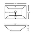 thumbnail image 3 of Imaginations Américaines 22-po. W Vessel Set Blanc, 3 of 4