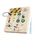 thumbnail image 4 of Tablero ocupado LED de madera para actividades, juguete educativo temprano, accesorio de enseñanza, juguete sensorial, interruptor LED, tablero, 4 of 9