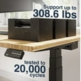 thumbnail image 5 of Desky Dual Bamboo Sit Stand Desk - Bamboo / 60 X 30 Inches / Space Gray, 5 of 10