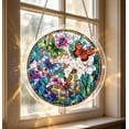 thumbnail image 7 of POLISE Spaces Acrylic Jigsaw Puzzle Suncatcher Dream Catchers For Adults Butterfly Blue Floral Tiffany Style Stained Glass Decor 7.4Inch Mother's Day Gifts, 7 of 7