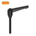 thumbnail image 3 of Uxcell 2Pack Clamping Lever Handles, M6 x 50mm Adjustable Knobs Handle Male Thread for Lathe Machinery, Black, 3 of 6
