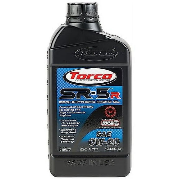 Torco SR-5R Synthetic Racing Oil (0W-20)
