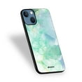 thumbnail image 3 of Marble Glass Case Cover For iPhone 13 mini - Green Marble, 3 of 4