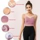 thumbnail image 4 of Sujetador deportivo para mujer Tirantes finos entrecruzados Espalda en U acolchada extraíble, 4 of 7
