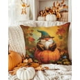 thumbnail image 3 of Fall Throw Pillow Covers&nbsp;18x18 Inch Set of 2 Pumpkin Gnome Decorative Pillow Covers Maple Leaves Vine Cushion Cover Pillowcase for Sofa Couch Bed Home Decor, 3 of 9
