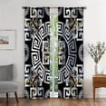 thumbnail image 4 of 2 Panels Elegant Geometric Print Curtains Bohemian Style for Living Room and Bedroom Easy to Maintain Easy to Hang for Bath Living Room, 4 of 7