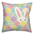 thumbnail image 2 of Creative Products Pastel Bunny Hiding 16 x 16 Spun Poly Pillow, 2 of 3