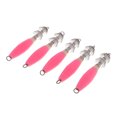thumbnail image 2 of 5x Señuelo Cebo Duro Pesca Cebar Diversión Calamar Pulpo Agua Salada - Rosado Sunnimix Gancho de pesca de mar, 2 of 7