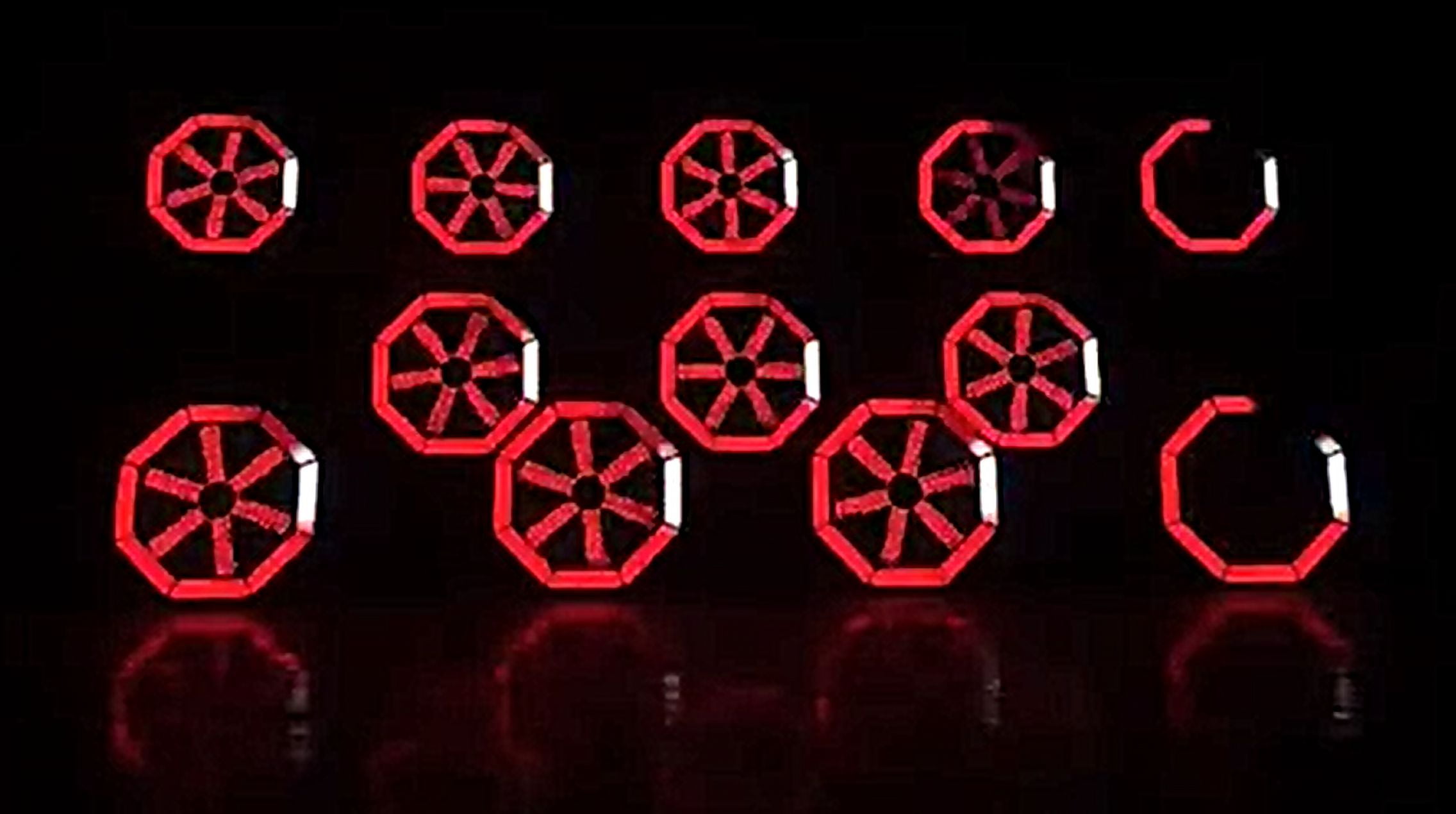 LED RGB Rotating Fan Light Stage Background DJ Lighting Disco Night Party Lights