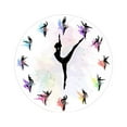 thumbnail image 1 of Unatoiry Timeless For Decoration Round Music Keyboard Wall Clock Elegant Piano Key Clock Silent Unique Style Ballet 4 1Set, 1 of 6