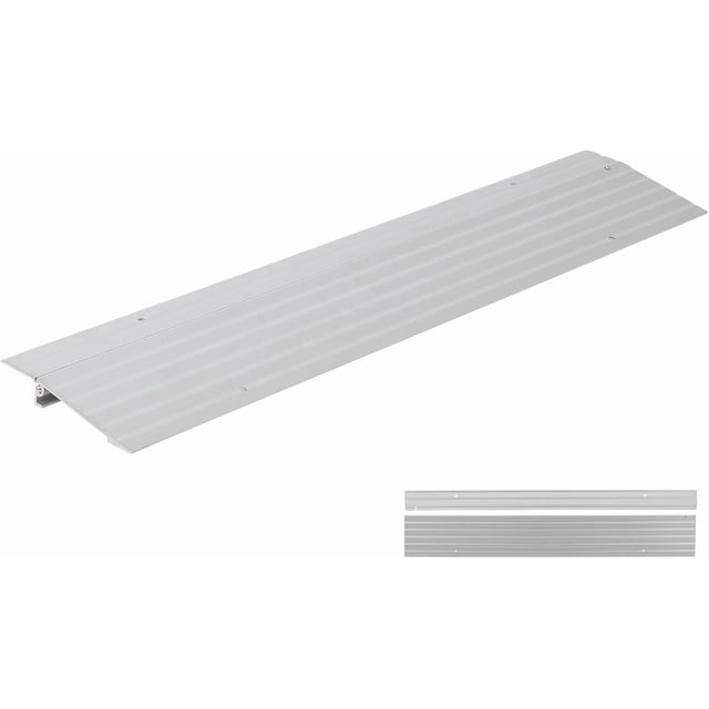 1in Aluminum Threshold Ramp for Doorways 700 lb Capacity Entry Ramp with Anti-Slip Surface for Wheelchairs Scooters and Walkers
