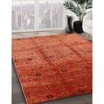 thumbnail image 3 of Ahgly Company Machine Washable Indoor Round Industrial Modern Bright Orange Area Rugs, 7' Round, 3 of 7