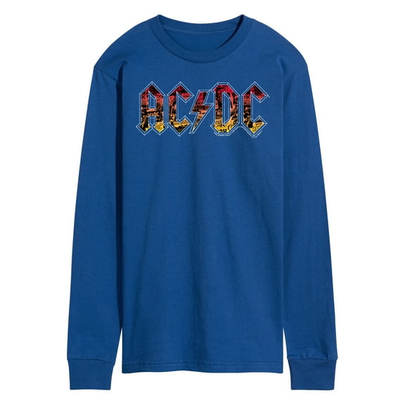 ACDC - Poster Texture - Men's Long Sleeve T-Shirt