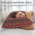 thumbnail image 5 of Red Boho Throw Pillow Covers, Vintage Ethnic Tribe Soft Breathable Pillow Cases with Invisible Zipper for Sleeping, King Size Pillowcases for Couch Bed Sofa Chair 20x36 Inches Retro Abstract Art, 5 of 9