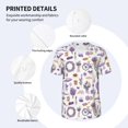thumbnail image 5 of Rocae Lavender Flowers for Breathable Men's Baseball T-Shirt Fashionable Casual Baseball Jersey, Moisture-wicking Sportswear Medium, 5 of 9