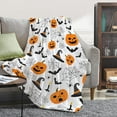 thumbnail image 2 of Halloween Blanket Pumpkin Gifts for Kids-40x50 Inches Soft Flannel Lightweight Throws Blanket Gift for Girls Boys for Men Women Decor for Room Ded Sofa, 2 of 6