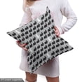 thumbnail image 4 of Ambesonne Bunny Fabric by the Yard Upholstery, Repeating Rabbits Layout, 5 Yards, Pale Grey Charcoal Grey, 4 of 4