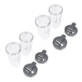 thumbnail image 1 of Tasses de Remplacement 32Oz avec Couvercle Rabattable pour Mixeur 600W et Pro 900W (Lot de 4), 1 of 8