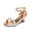 CHAMPAGNE/GOLD, variant on Girls’ Low Heel Strappy Sandals, Lace-Up Ankle Strap Gladiator Dress Shoes for Party, Wedding, Little Kid/Big Kid