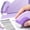 Purple, variant on Retractable Push Pencil Eraser Slide Lock TPE, Curved Non-slip Pink Pearl Erasers Clean Removal, White Erasers for Student School Office Daily