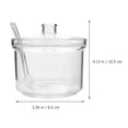 thumbnail image 5 of NIYANGLE 2Pcs Square Acrylic Seasoning Bottle with Spoon Transparent Storage for Home Kitchen, 5 of 8