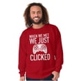 thumbnail image 5 of Just Clicked Funny Video Gamer Nerd Sweatshirt for Men or Women Brisco Brands 2X, 5 of 6