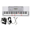 Casio LK-280 Premium Lighted USB Keyboard Pack with Power Supply, Keyboard Stand and Closed-Cup Stereo Headphones