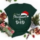 thumbnail image 2 of Gibobby Camiseta Navideña De La Mujer Camiseta de manga corta con cuello redondo y estampado de Navidad para mujer(Verde,XG), 2 of 5